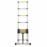 3_2m Aluminum Telescopic Ladder With Stabilize Bar